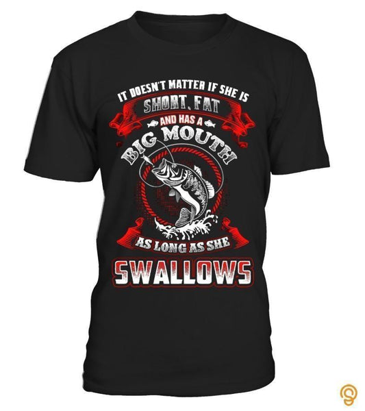 FISHING IT DOESN'T MATTER IF SHE IS SHORT FISH HC3707 - Amaze Style™-Apparel