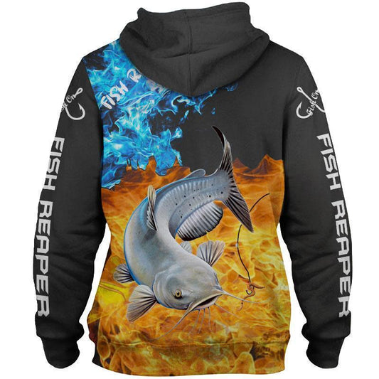 FISH REAPER - CATFISH on FIRE HC5701 - Amaze Style™-Apparel