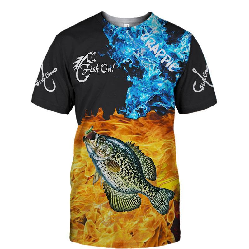 Fish reaper - Crappie on fire all over printed shirts for men and women HC5507 - Amaze Style™-Apparel