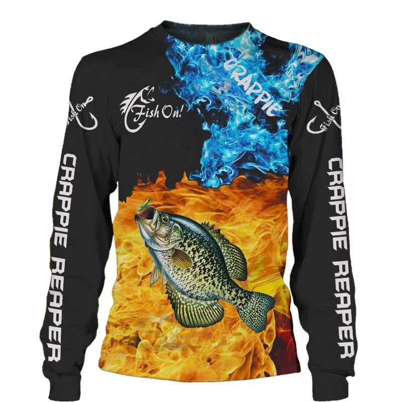 Fish reaper - Crappie on fire all over printed shirts for men and women HC5507 - Amaze Style™-Apparel