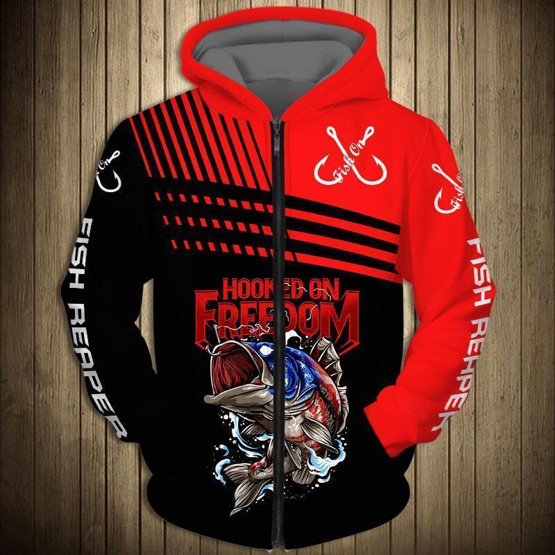 FISH REAPER - Hooked on Freedom HC5503 - Amaze Style™-Apparel
