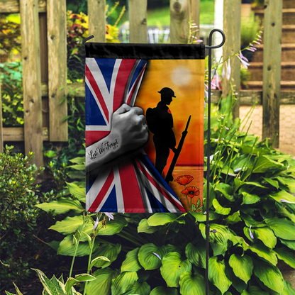 Lest we forget UK Veteran 3D Flag