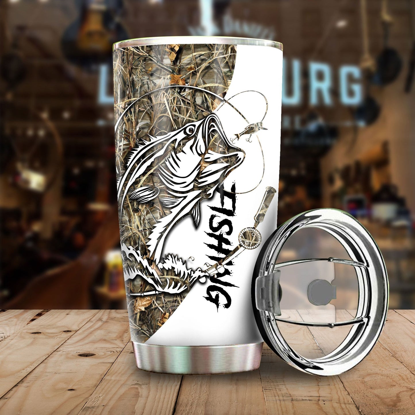 Bass Fishing Sport Stainless Steel Tumbler 20 Oz HC9301 - Amaze Style™-Tumbler