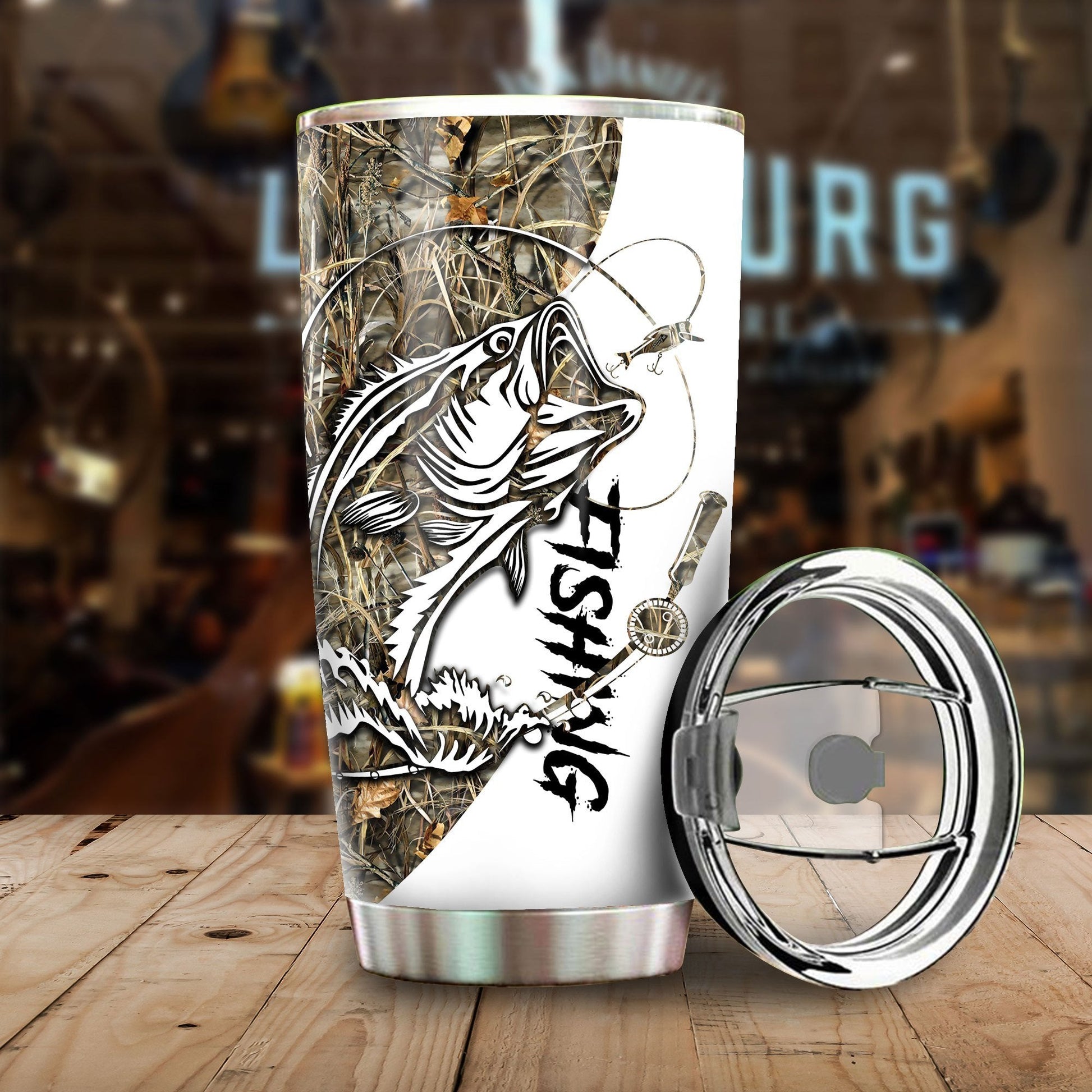 Bass Fishing Sport Stainless Steel Tumbler 20 Oz HC9301 - Amaze Style™-Tumbler