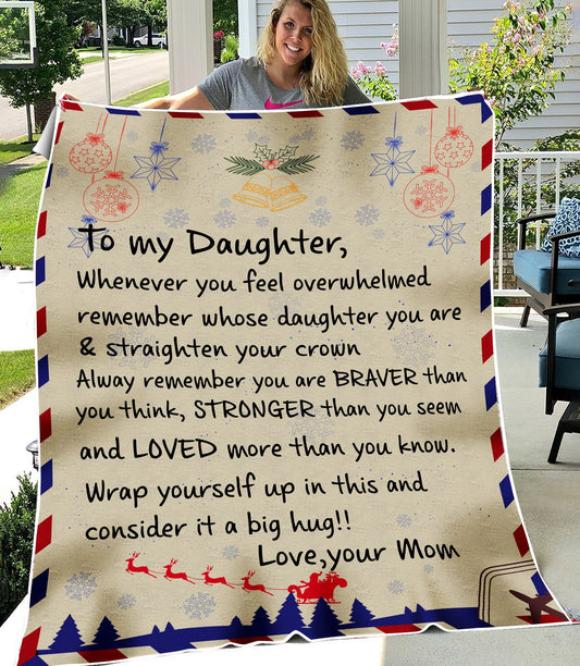 To My Daughter Premium Blanket From Mom HHT14092002