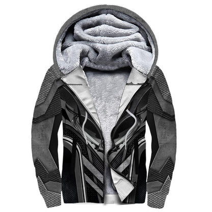 3D Tattoo and Dungeon Dragon Hoodie HAC101201-Apparel-NM-Fleecezip hoodie-S-Vibe Cosy™