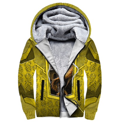 3D Tattoo and Dungeon Dragon Hoodie HAC301203-Apparel-NM-Fleecezip hoodie-S-Vibe Cosy™