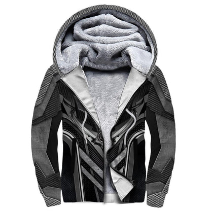 3D Tattoo and Dungeon Dragon Hoodie HAC91202-Apparel-NM-Fleecezip hoodie-S-Vibe Cosy™
