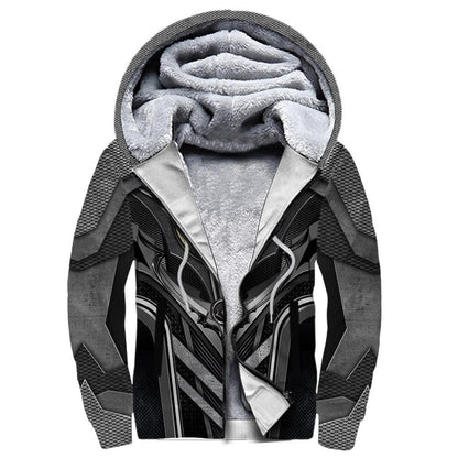 3D Tattoo and Dungeon Dragon Hoodie HAC101203-Apparel-NM-Fleecezip hoodie-S-Vibe Cosy™