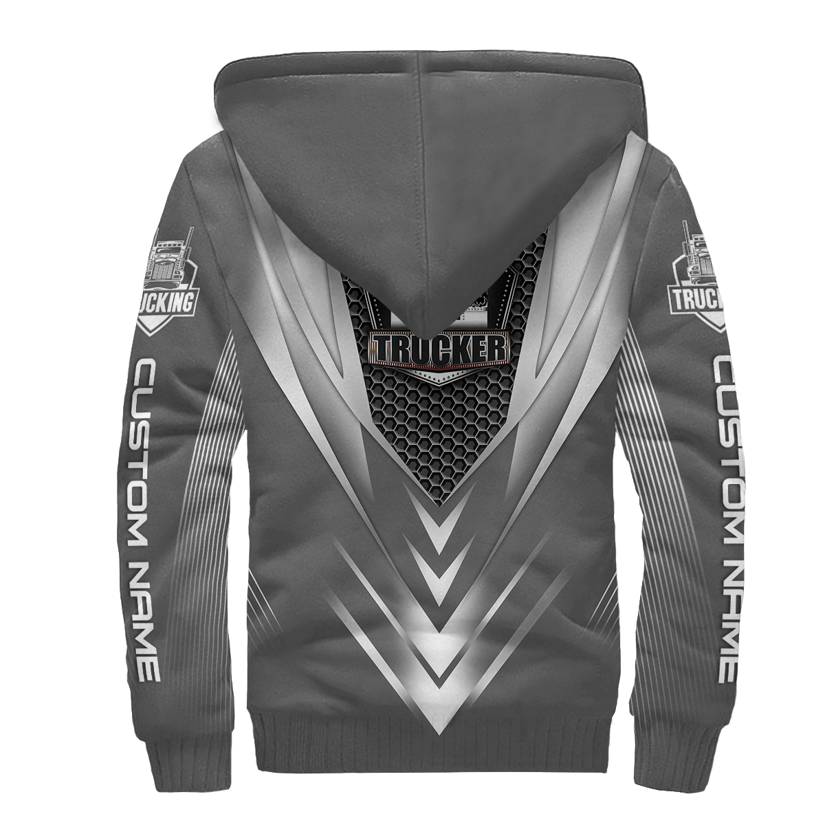 Premium Truck Driver Unisex 3D All Over Printed Grey Shirts MEI