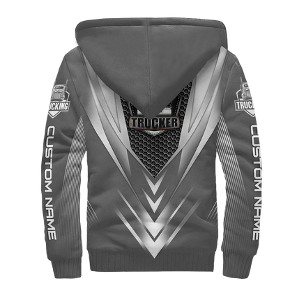 Premium Truck Driver Unisex 3D All Over Printed Grey Shirts MEI