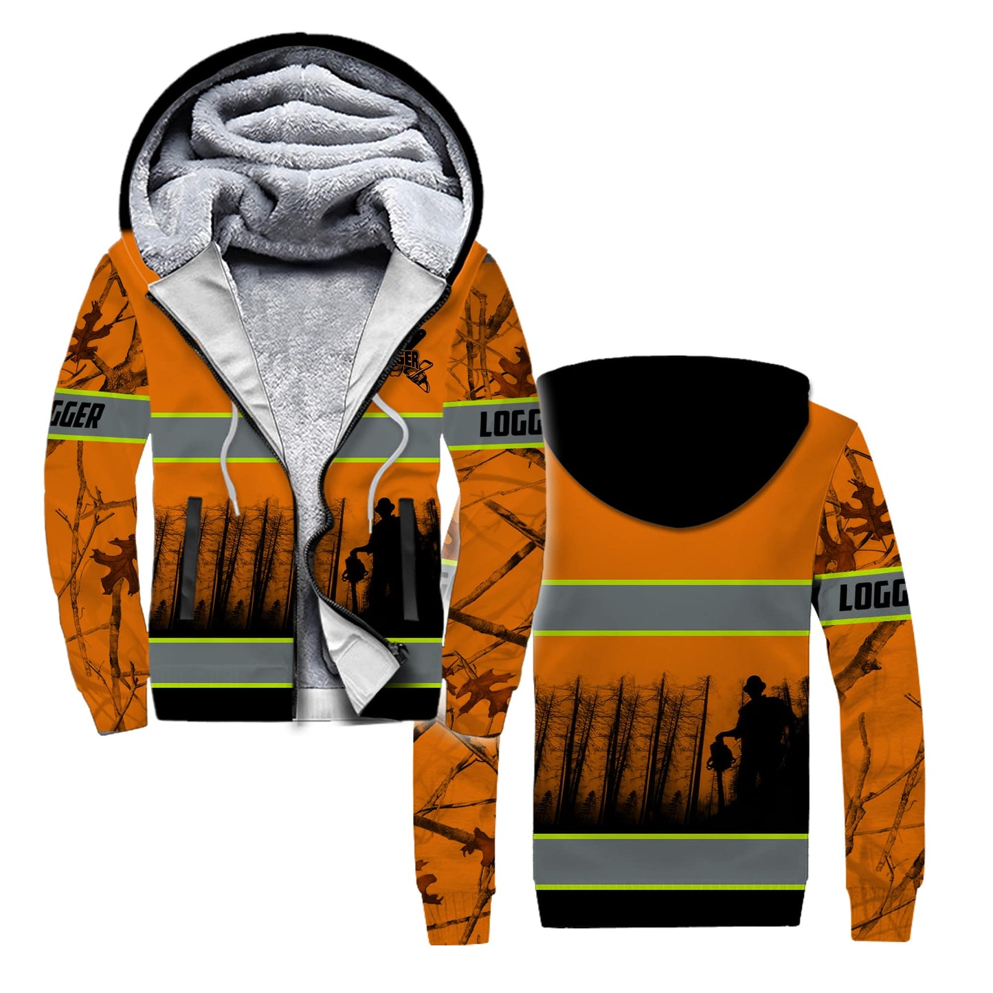 Logger Daily Work 3D Hoodie, shirt and fleece hoodie - Amaze Style™-Apparel