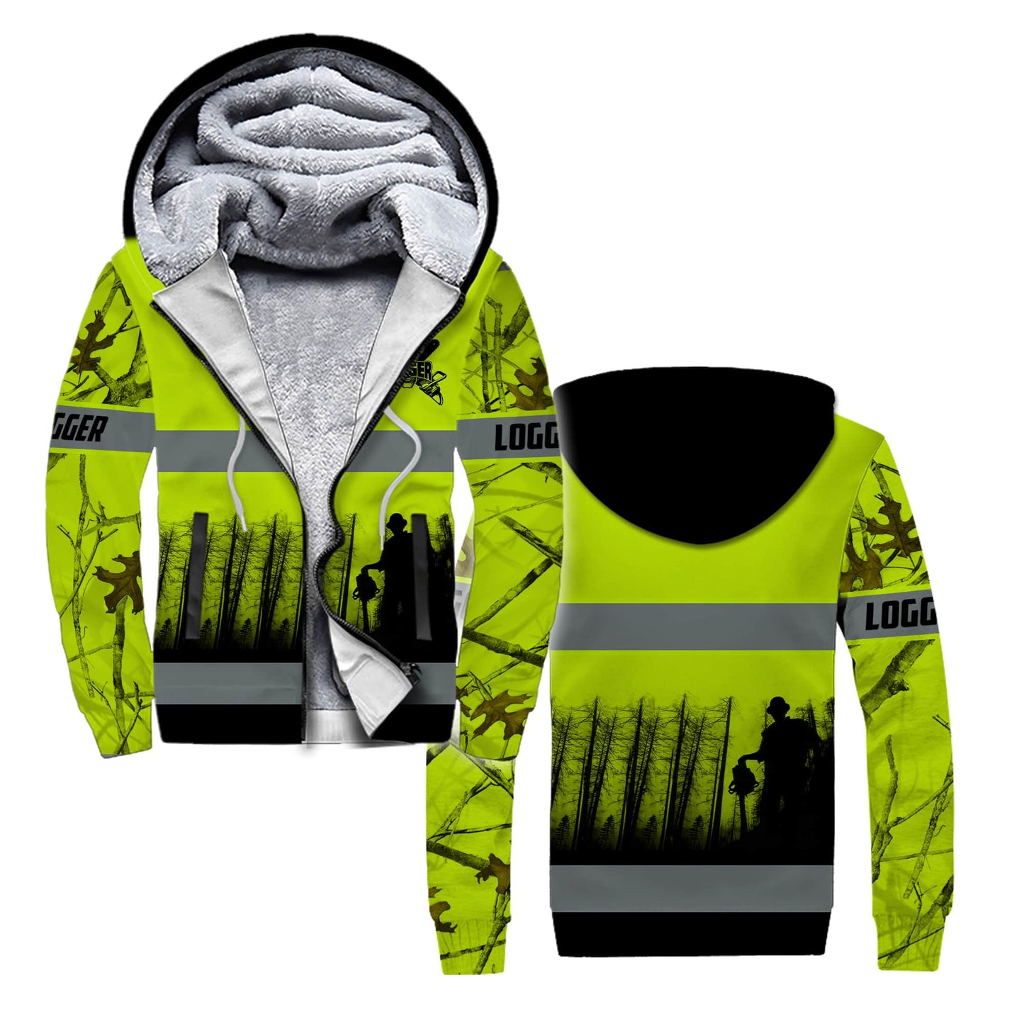 Logger Daily Work 3D Hoodie, shirt and fleece hoodie version 2 - Amaze Style™-Apparel