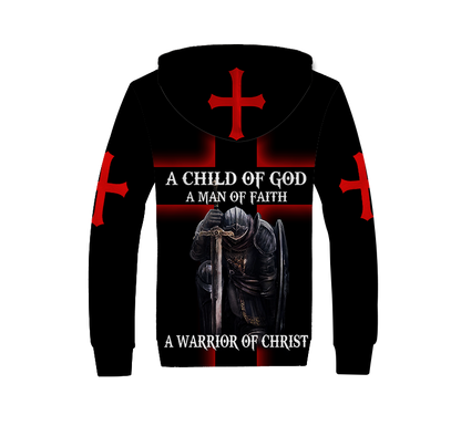 A CHILD OF GOD A MAN OF FAITH A WARRIOR OF CHRIST KNIGHT CHRISTIAN ALL OVER PRINTED SHIRTS