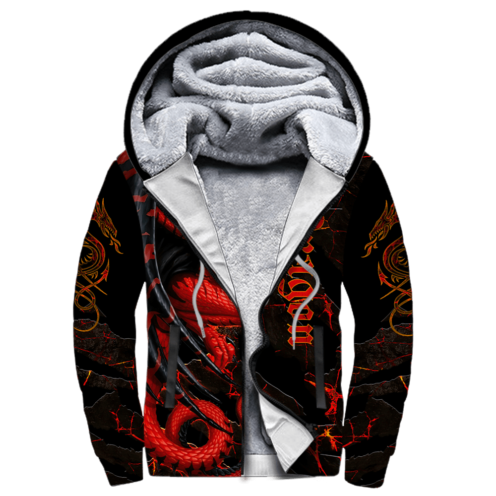 Premium Red Dragon All Over Printed Hoodie MEI