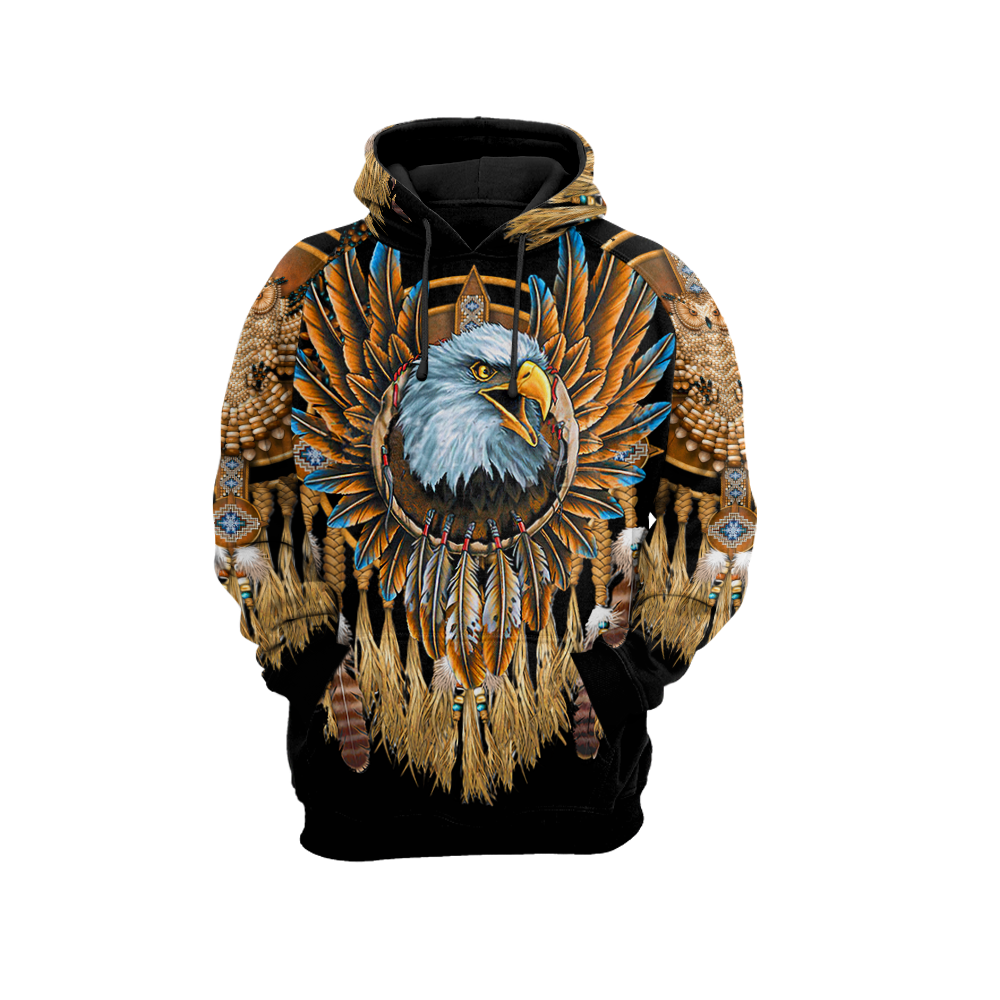 Eagle Dreamcatcher Native American Hoodie 3D All Over Printed Shirts LAM2022091-LAM