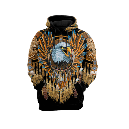 Eagle Dreamcatcher Native American Hoodie 3D All Over Printed Shirts LAM2022091-LAM