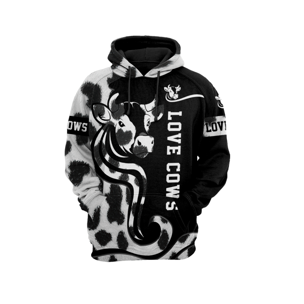 Love Dairy Cattle 3D All Over Printed Shirts For Men And Woman