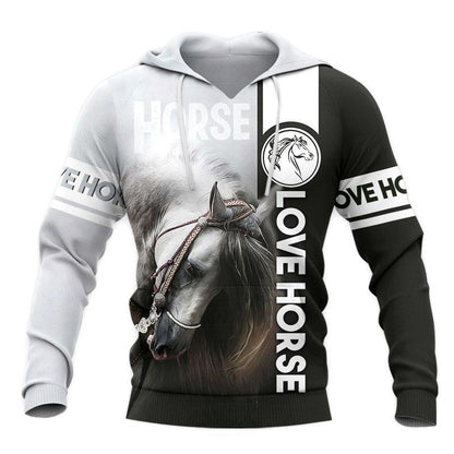 Love Horse 3D All Over Printed Shirts For Men And Women TN