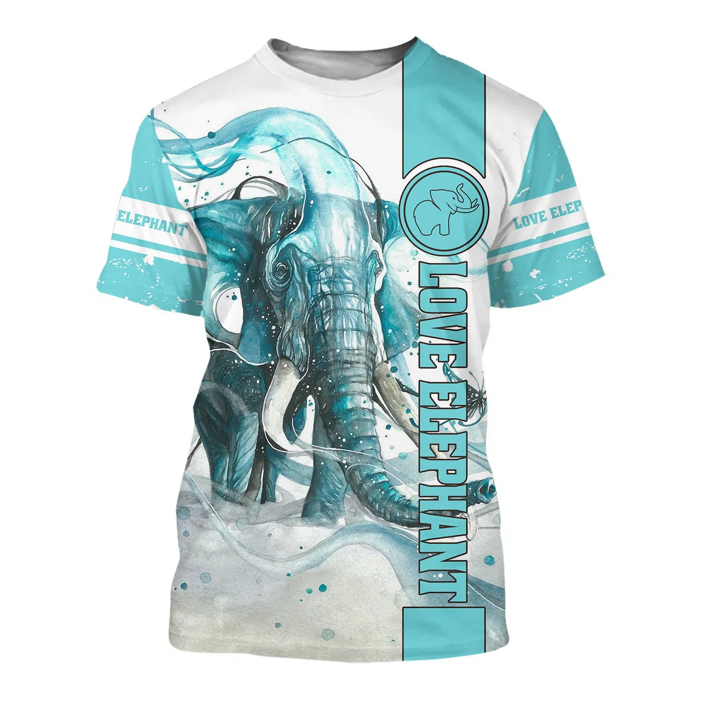 LOVE ELEPHANT 3D ALL OVER PRINTED SHIRTS PL09032004 - Amaze Style™-Apparel