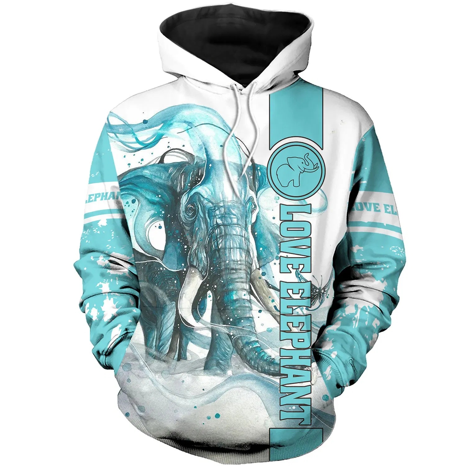 LOVE ELEPHANT 3D ALL OVER PRINTED SHIRTS PL09032004 - Amaze Style™-Apparel