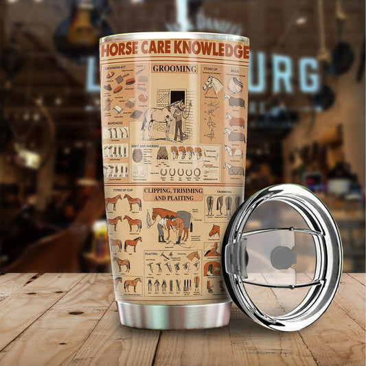 Horse Care Knowledge Stainless Steel Tumbler TA031617 - Amaze Style™-