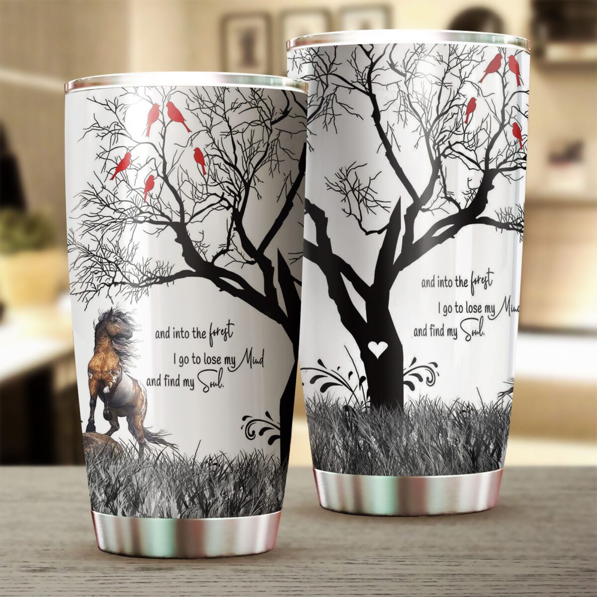 Love Horse Stainless Steel Tumbler