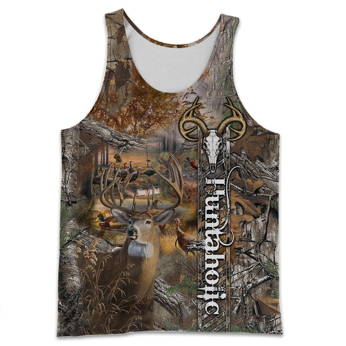 Huntaholic Hunting Deer Camo Unisex shirts