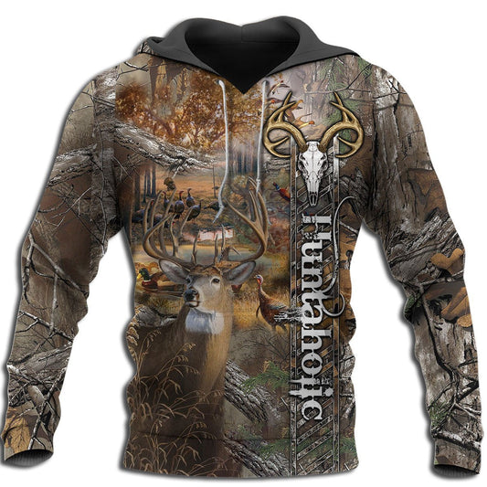 Huntaholic Hunting Deer Camo Unisex shirts