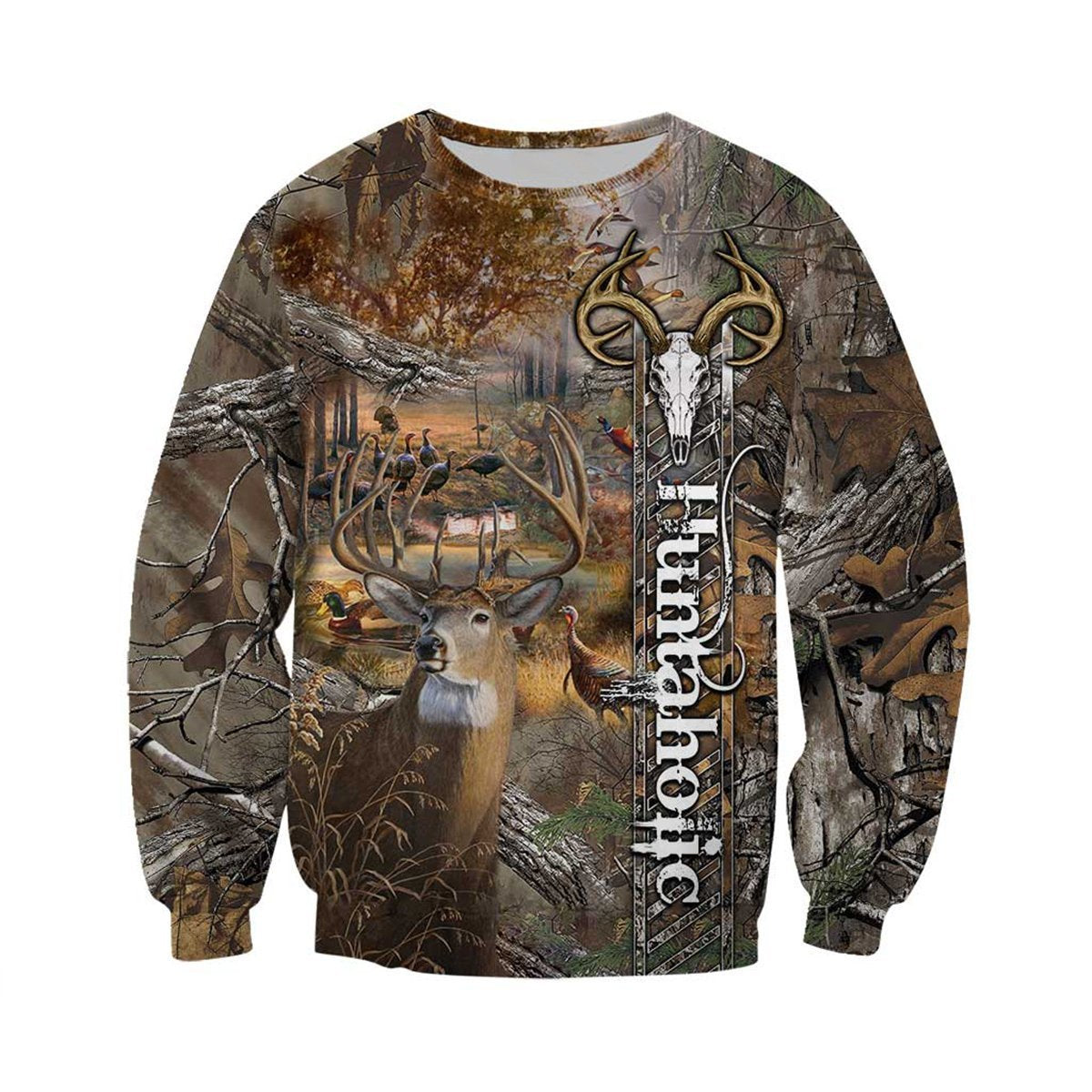 Huntaholic Hunting Deer Camo Unisex shirts