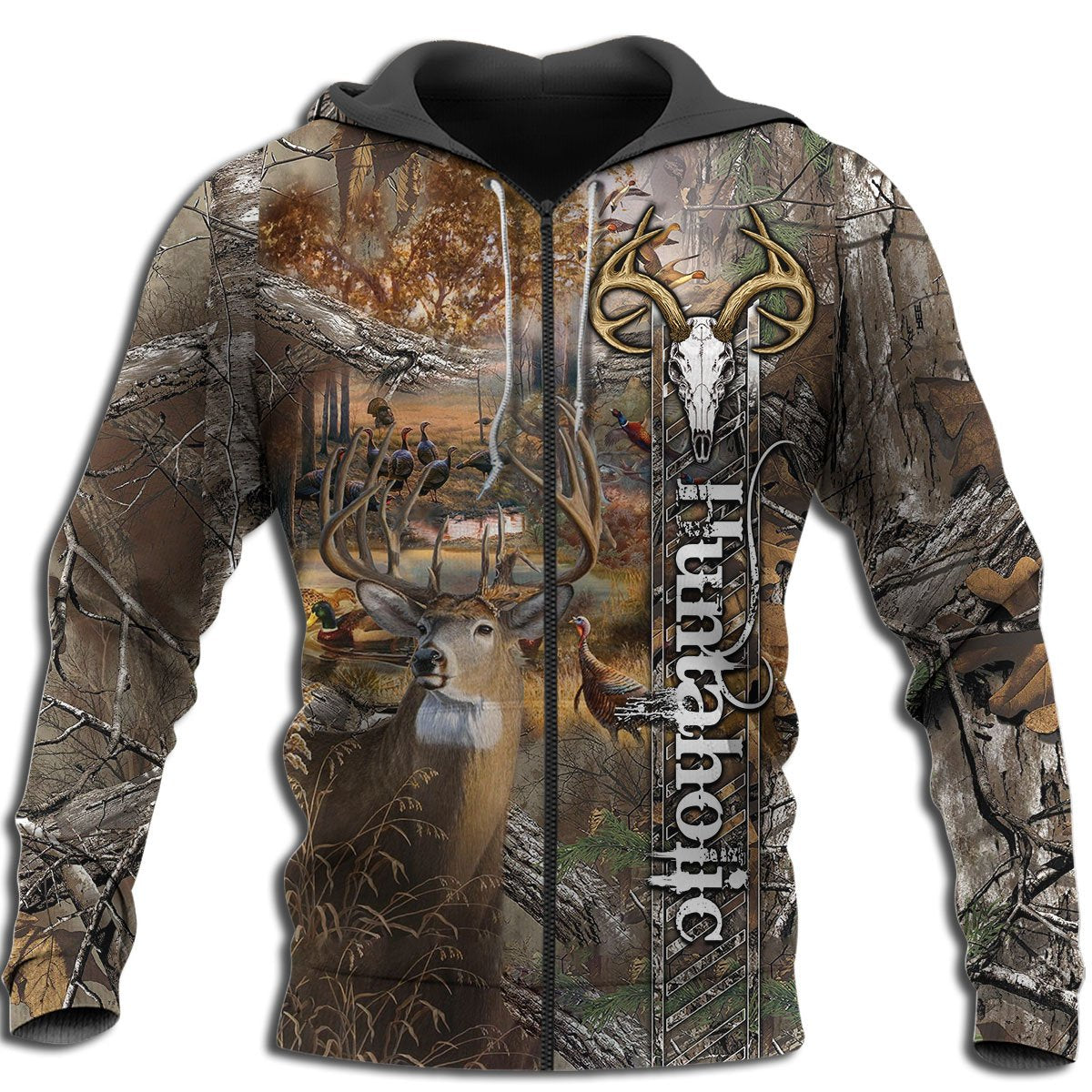 Huntaholic Hunting Deer Camo Unisex shirts