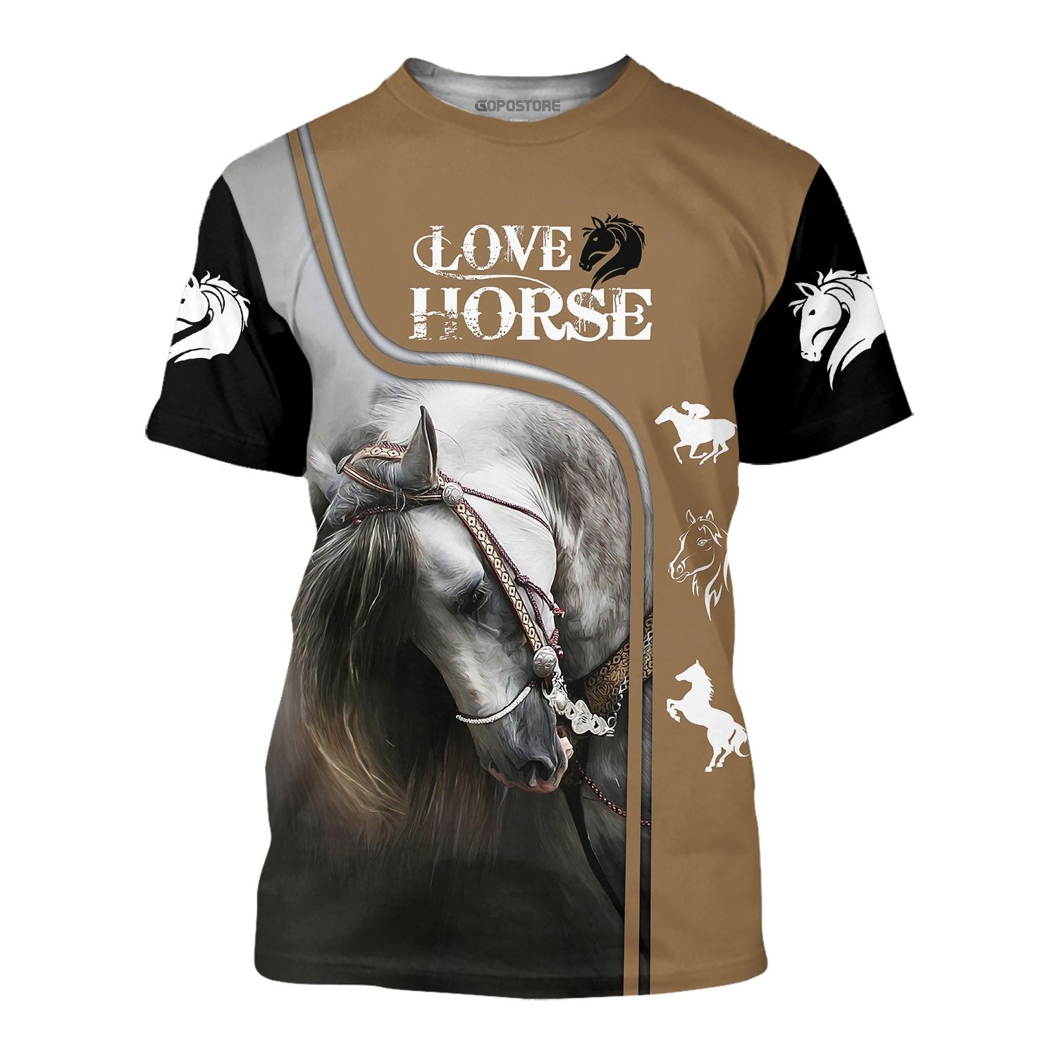 Love Horse 3D All Over Printed Shirts - Amaze Style™-Apparel