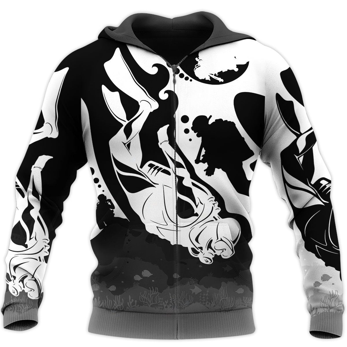 SCUBA DIVING 3D ALL OVER PRINTED SHIRTS - Amaze Style™-ALL OVER PRINT HOODIES