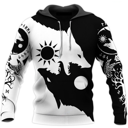 Skoll and Hati 3D All Over Printes Shirts - Amaze Style™-Apparel
