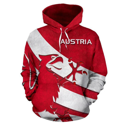Grunge Crisom Austrian Eagle Hoodie AF-NVD1041 - Amaze Style™-Apparel