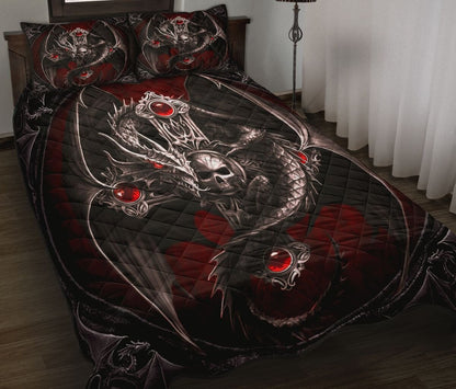 Dragon Skull Quilt Bedding Set HAC170406-Quilt-NM-Queen-Vibe Cosy™