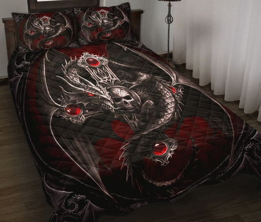 Dragon Skull Quilt Bedding Set HAC170406-Quilt-NM-Queen-Vibe Cosy™