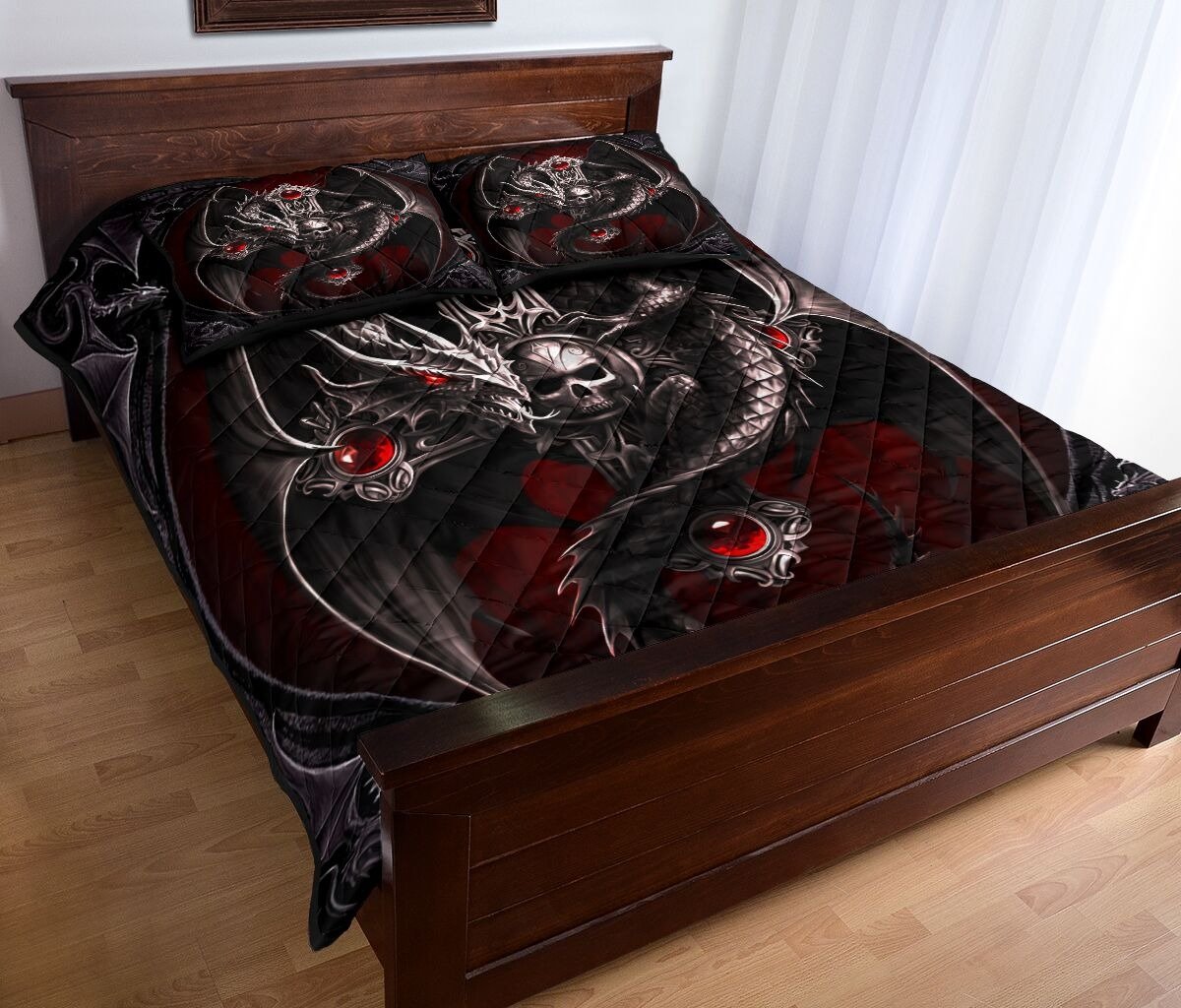 Dragon Skull Quilt Bedding Set HAC170406-Quilt-NM-Queen-Vibe Cosy™