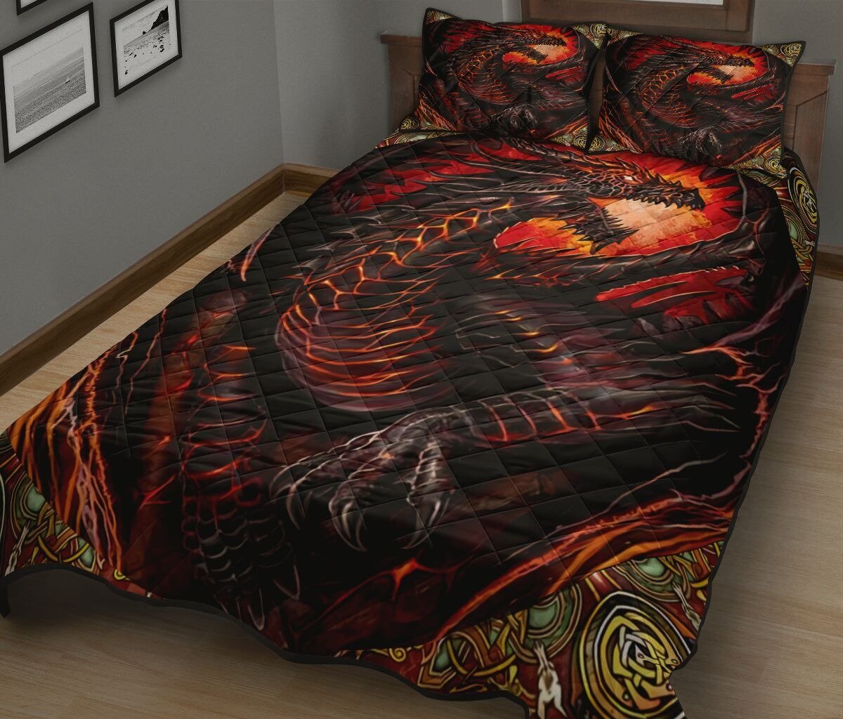 Dragon Art Quilt Bedding Set HAC180404-Quilt-NM-Queen-Vibe Cosy™