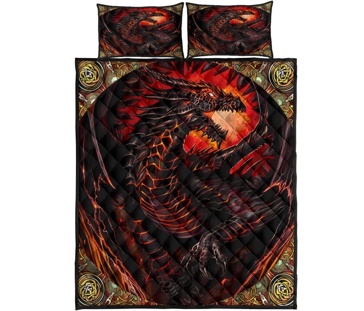 Dragon Art Quilt Bedding Set HAC180404-Quilt-NM-Queen-Vibe Cosy™