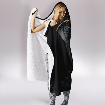 Skull and Beauty Hooded Blanket