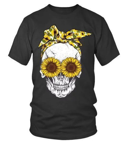 Limited Sunflower and skull HC0703 - Amaze Style™-Apparel