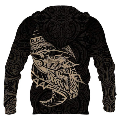 Maori Polynesian Tattoo All Over Hoodie HC0906 - Amaze Style™-Apparel