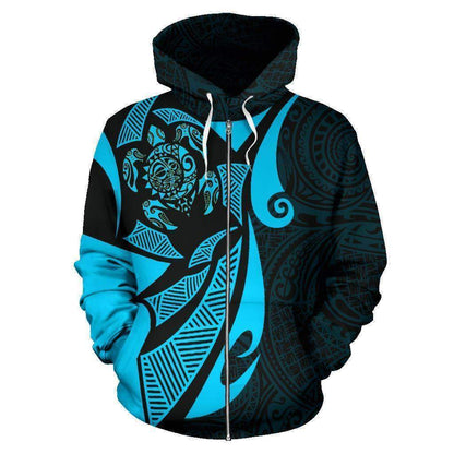 Maori Turtle Zip Hoodie HC0912 - Amaze Style™-Apparel