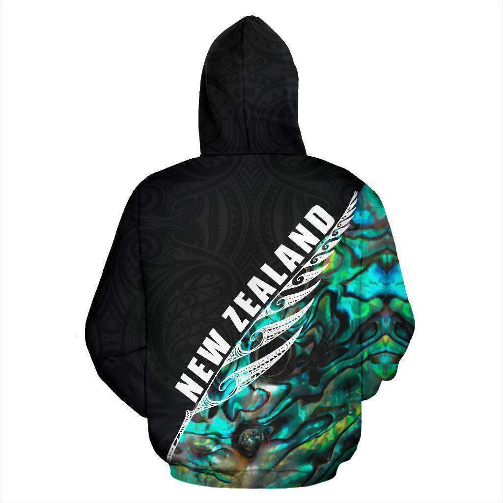 Rugby Haka Fern Paua Shell Zip Hoodie - New Zealand HC0913 - Amaze Style™-Apparel