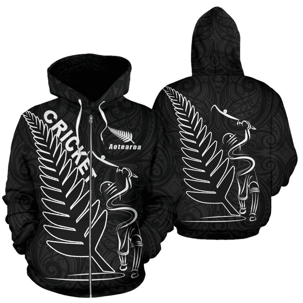 New Zealand Zip Up Hoodie Cricket HC0918 - Amaze Style™-Apparel