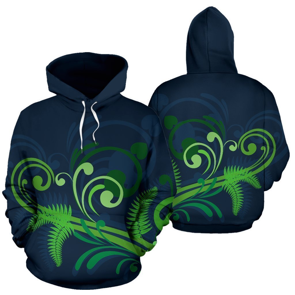 New Zealand Silver Fern Hoodie Green HC1104 - Amaze Style™-Apparel