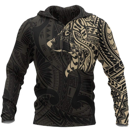 Maori Wolf Tattoo Style New Zealand Hoodie HC1203 - Amaze Style™-Apparel