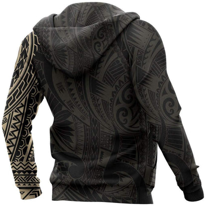 Maori Wolf Tattoo Style New Zealand Hoodie HC1203 - Amaze Style™-Apparel