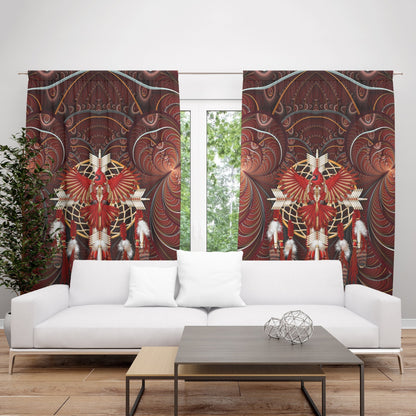 Dreamcatcher Eagle Native Blackout Thermal Grommet Window Curtains HC1803 - Amaze Style™-Curtains